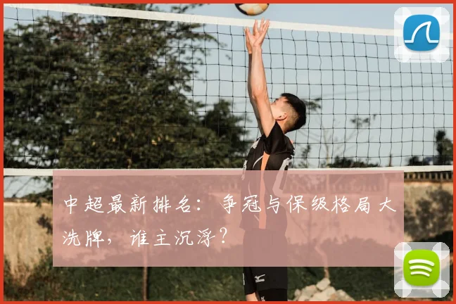 中超最新排名：争冠与保级格局大洗牌，谁主沉浮？